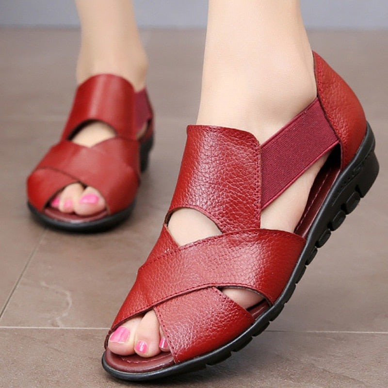 Showy – Women's Comfort Sandals - Black - 37