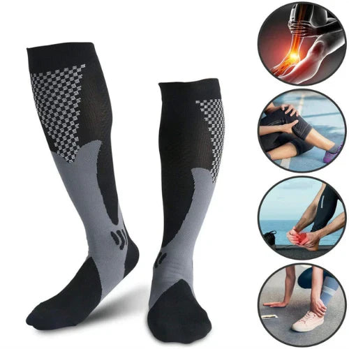 Revolution – Stretch Socks - Grey - 36-48