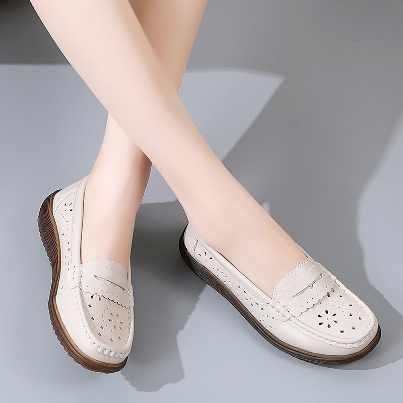 OrthoMotion – Comfort Loafers - Beige - 36