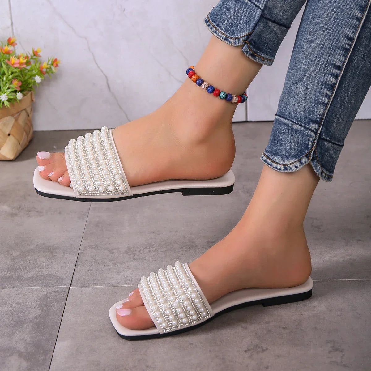 Pearl – Women's Comfort Sandals - White - 37