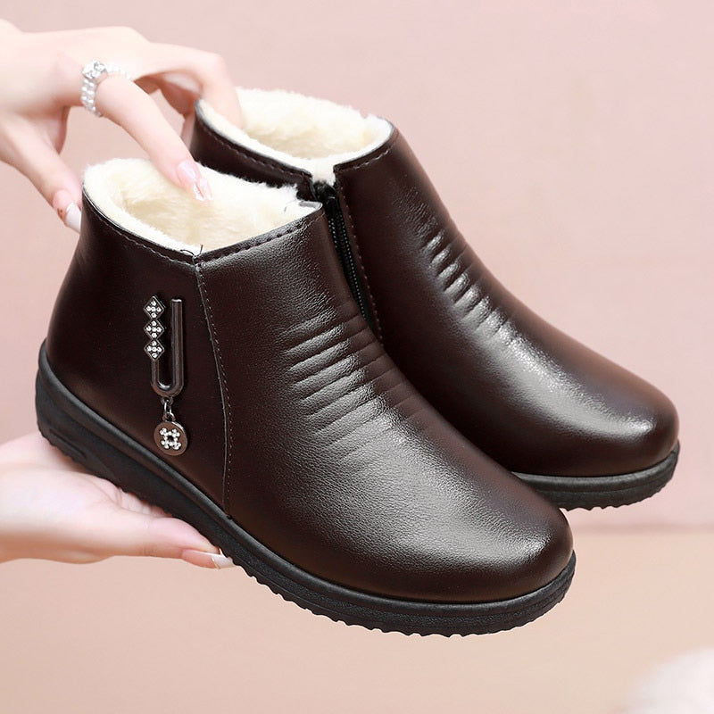 Afonsis – Women's Comfort Boots – Style 4 - Brown - 37