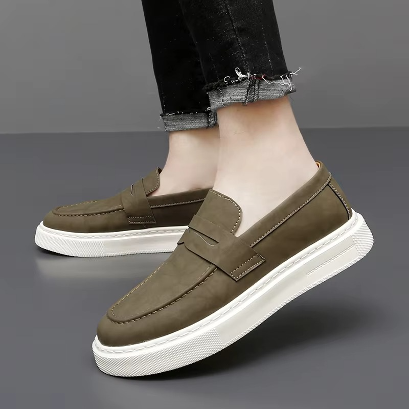 Vita – Comfort Loafers - Olive Brown - 42