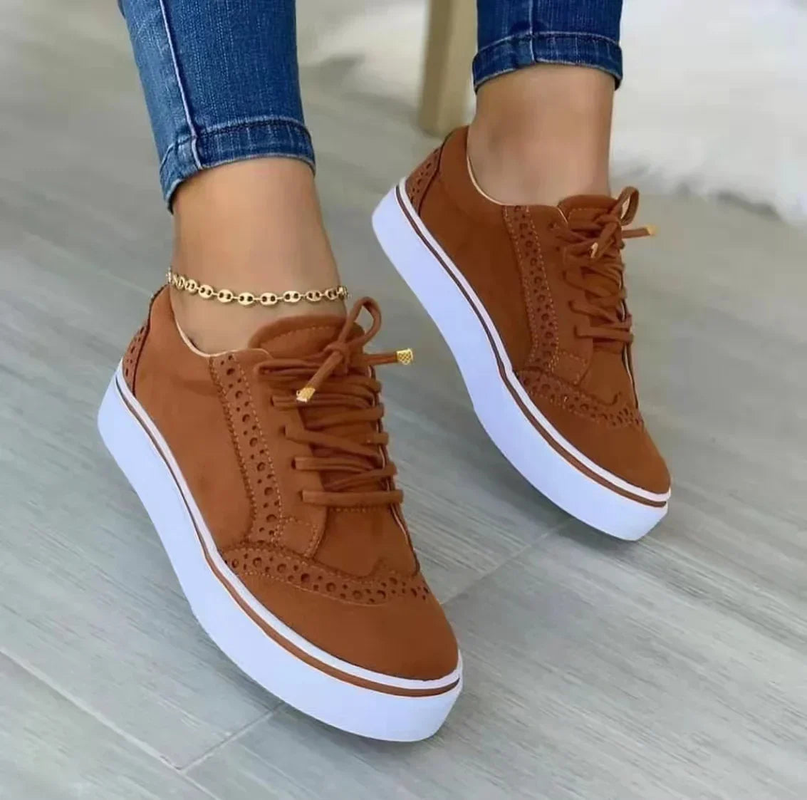 Harmony – Comfort Trainers - Brown - 36