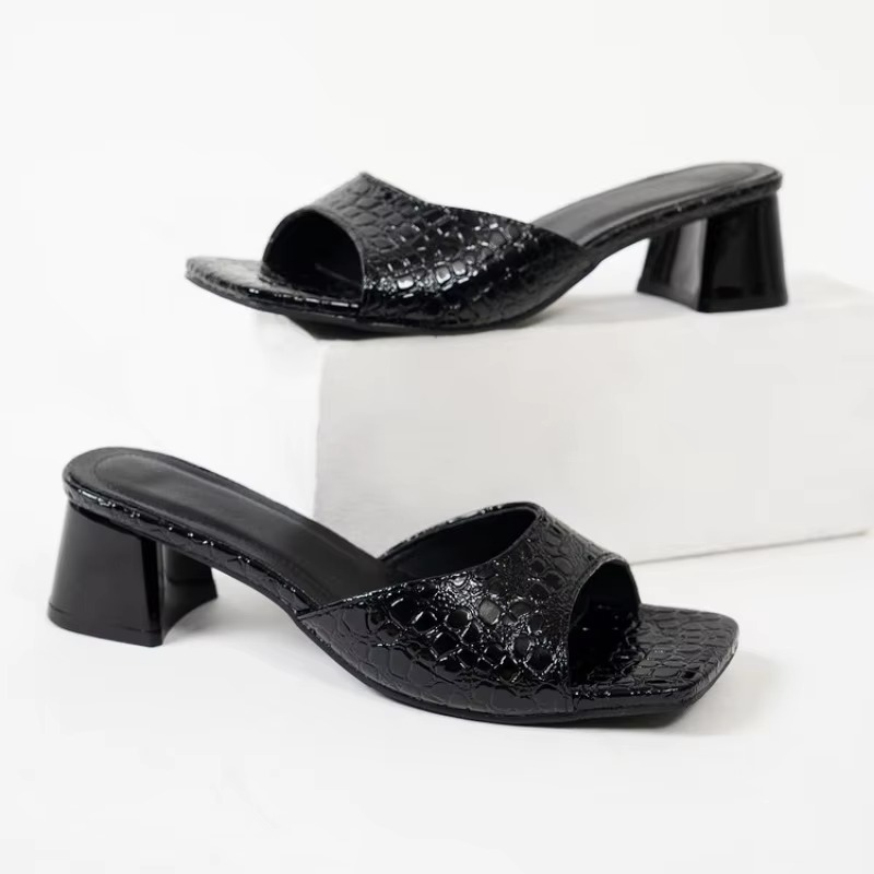 Blanc – Comfort Sandals - Black - 38