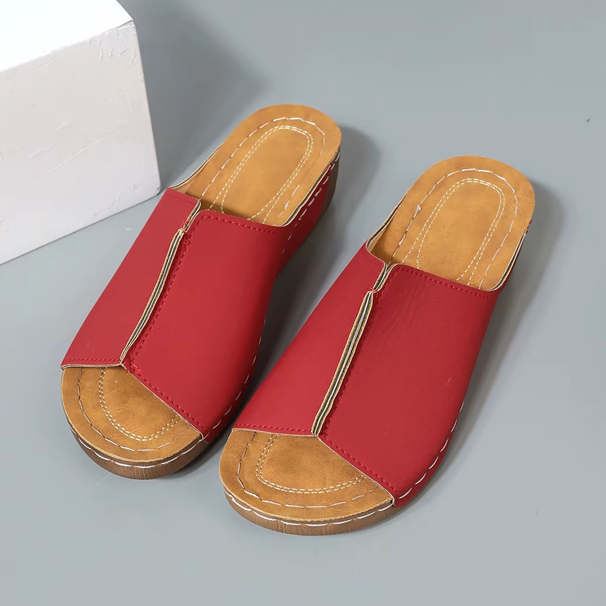 OrtoLife – Women's Comfort Sandals - Beige - 37
