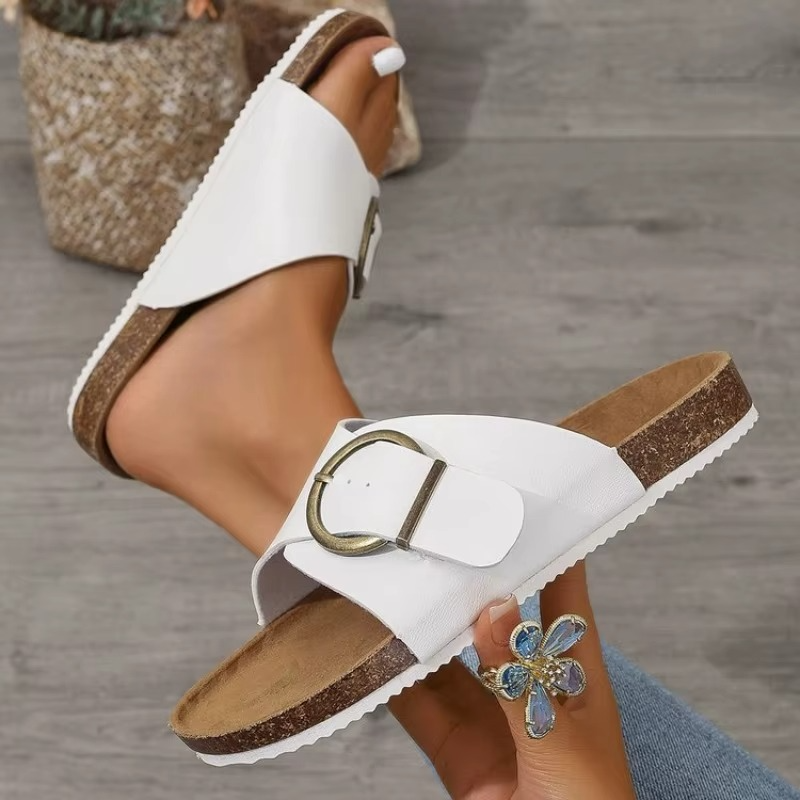 RoseBell – Women's Comfort Sandals - White - 38