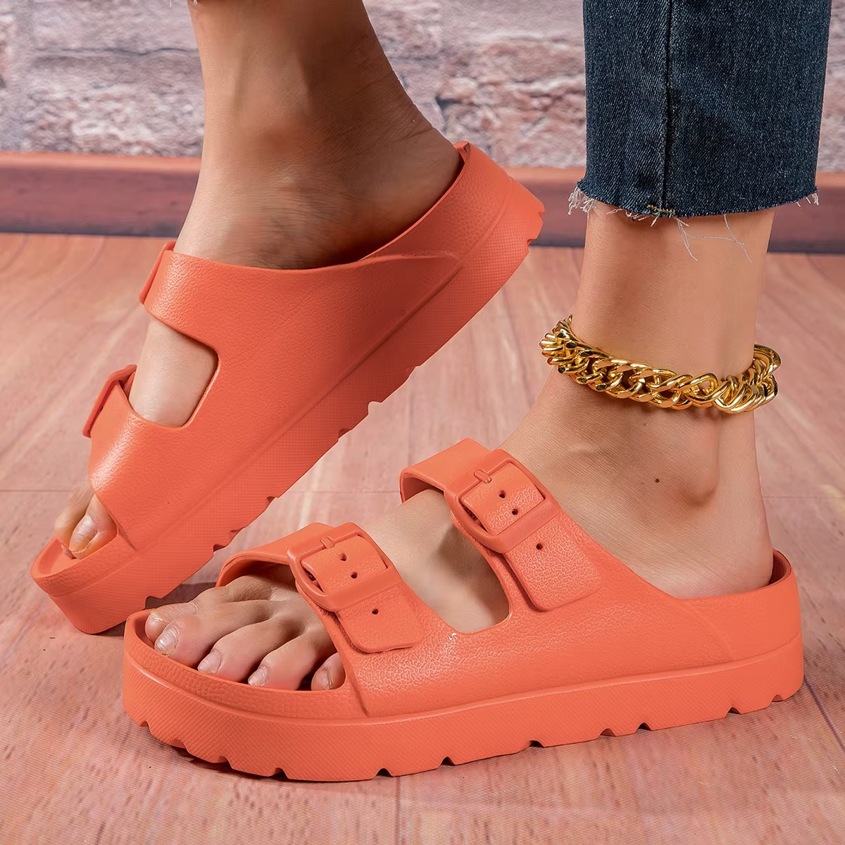 Summer – Women's Comfort Sandals - White - 34