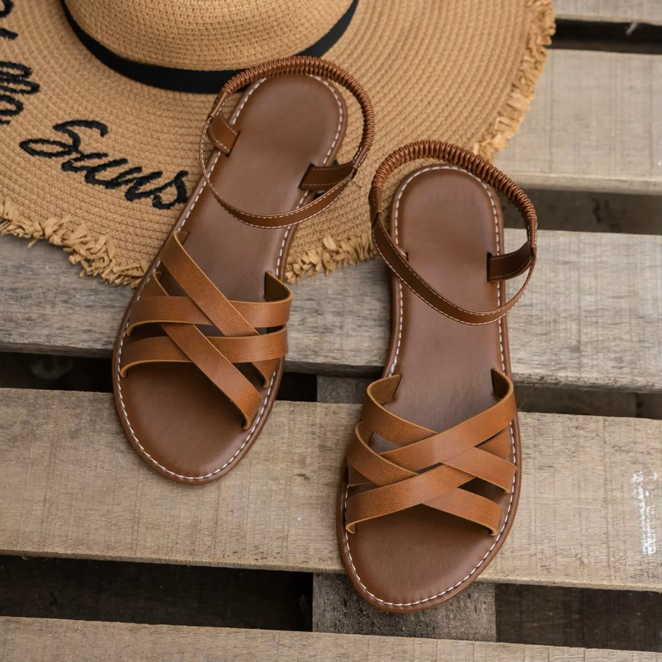 Malena – Women's Comfort Sandals - Black - 36