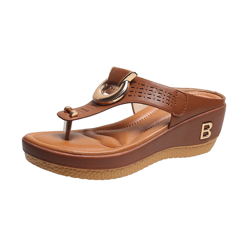 Beauty – Women's Comfort Sandals - Beige - 38