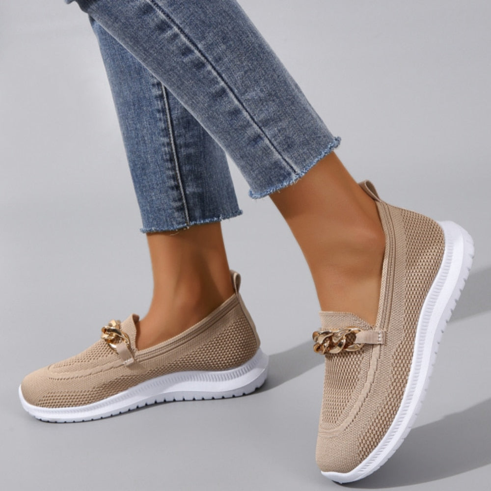 Turin – Women's Comfort Loafers - Beige - 37