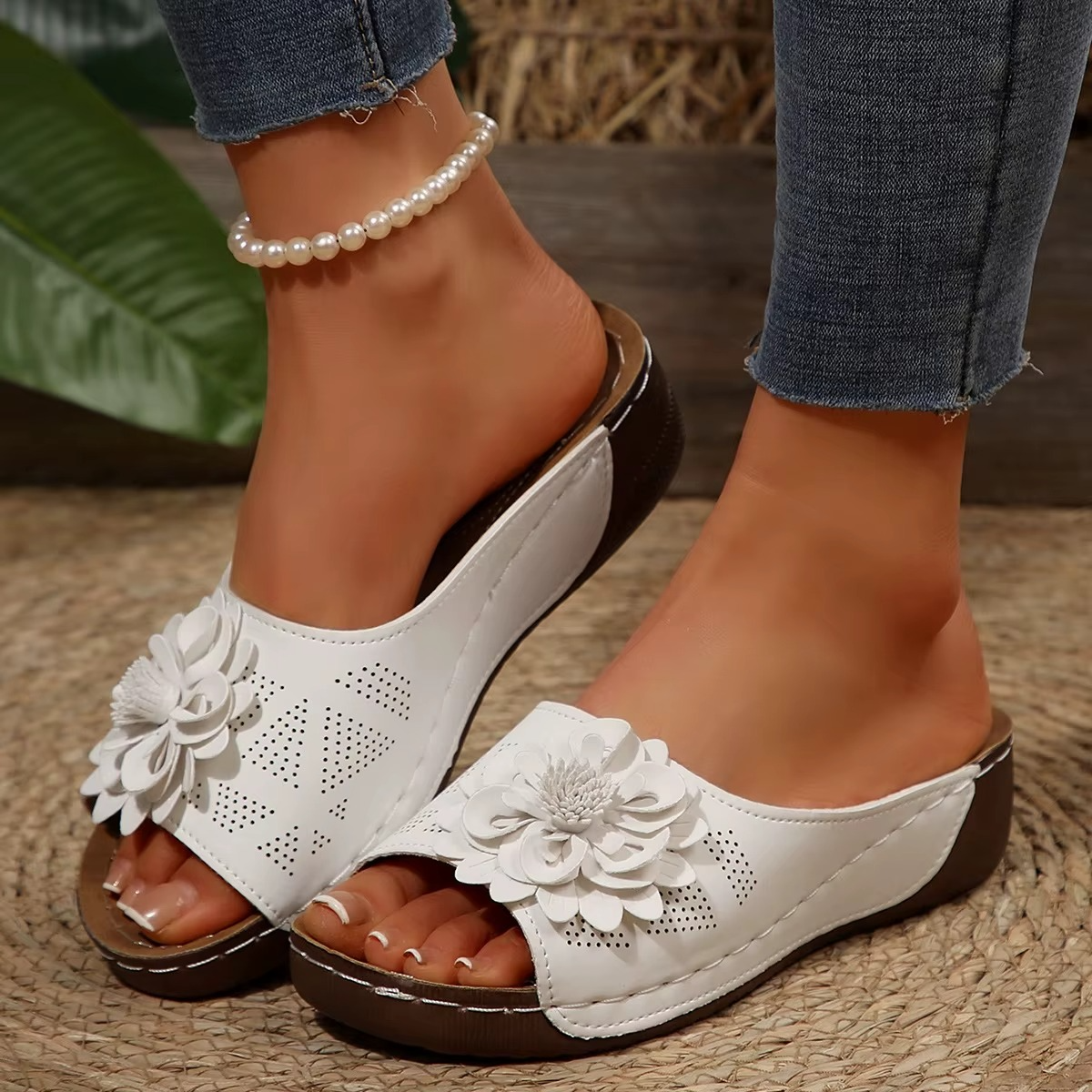 Rose – Women's Comfort Sandals - White - 38