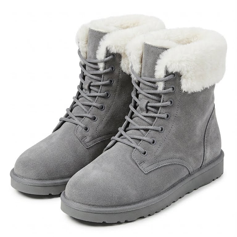 LondonLuxe – Women's Comfort Boots - Grey - 36