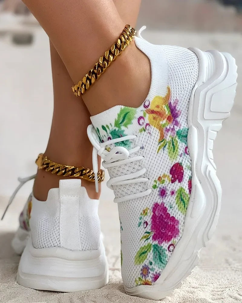 FloralMov – Comfort Trainers - Multicolour - 37