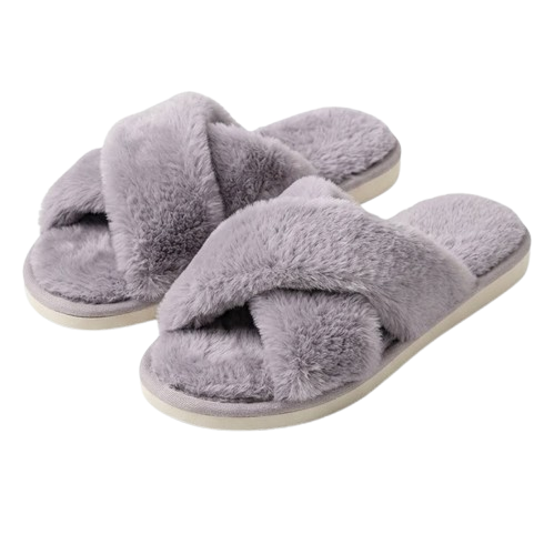 Veluna – Women's Comfort Slippers - Grey - 34