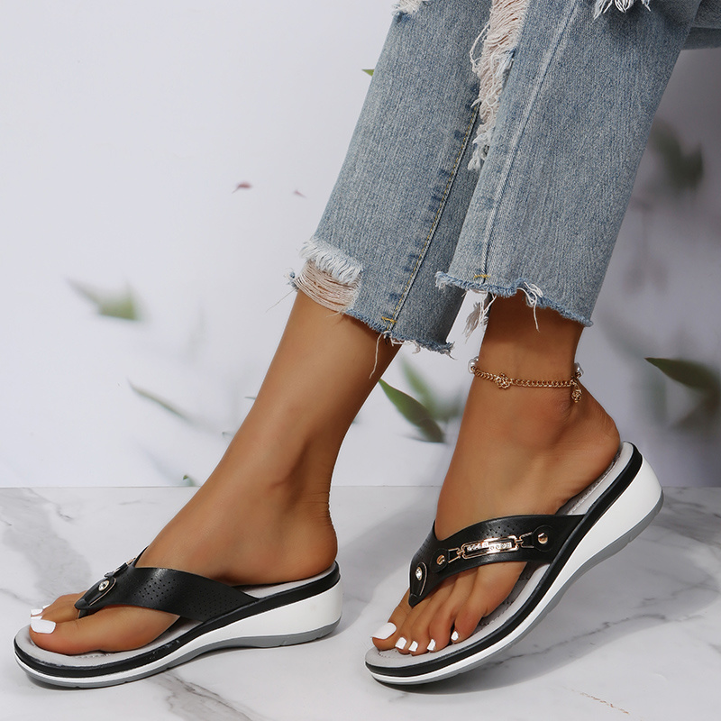 Lina – Women's Comfort Sandals - White - 37