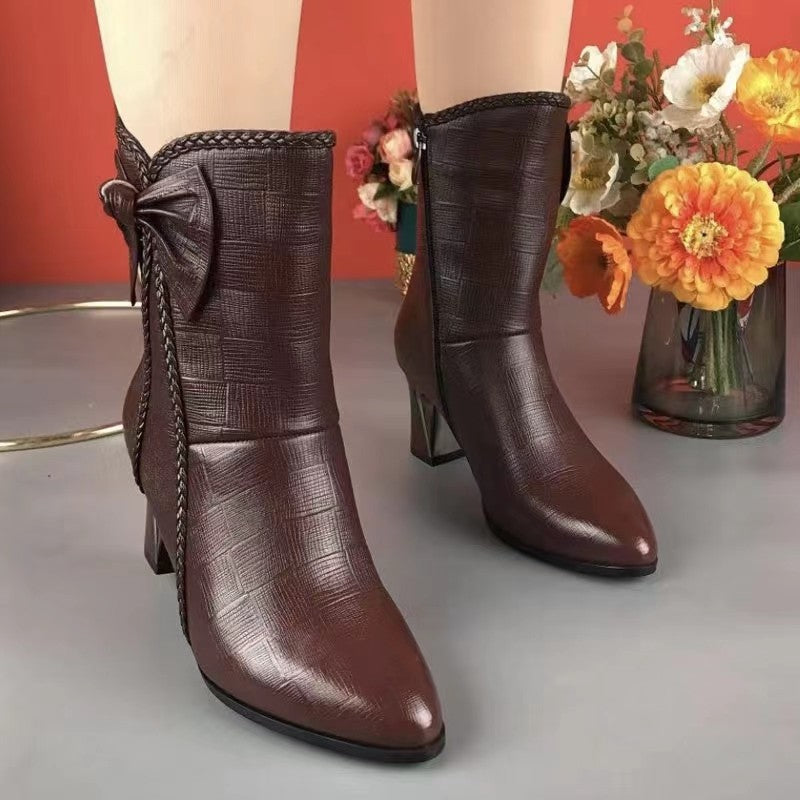 Alinna – Women's Comfort Boots - Brown - 37