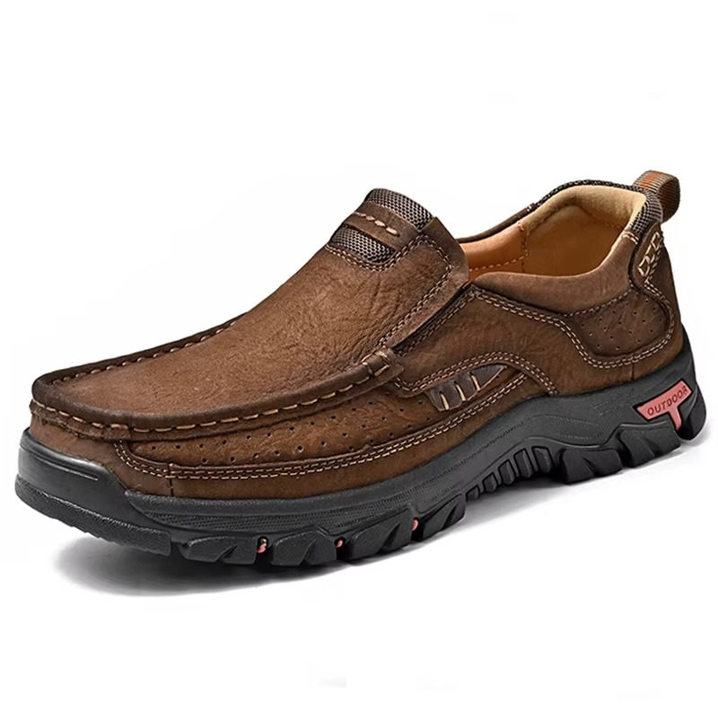 Horus – Comfort Shoes - Dark Brown - 38