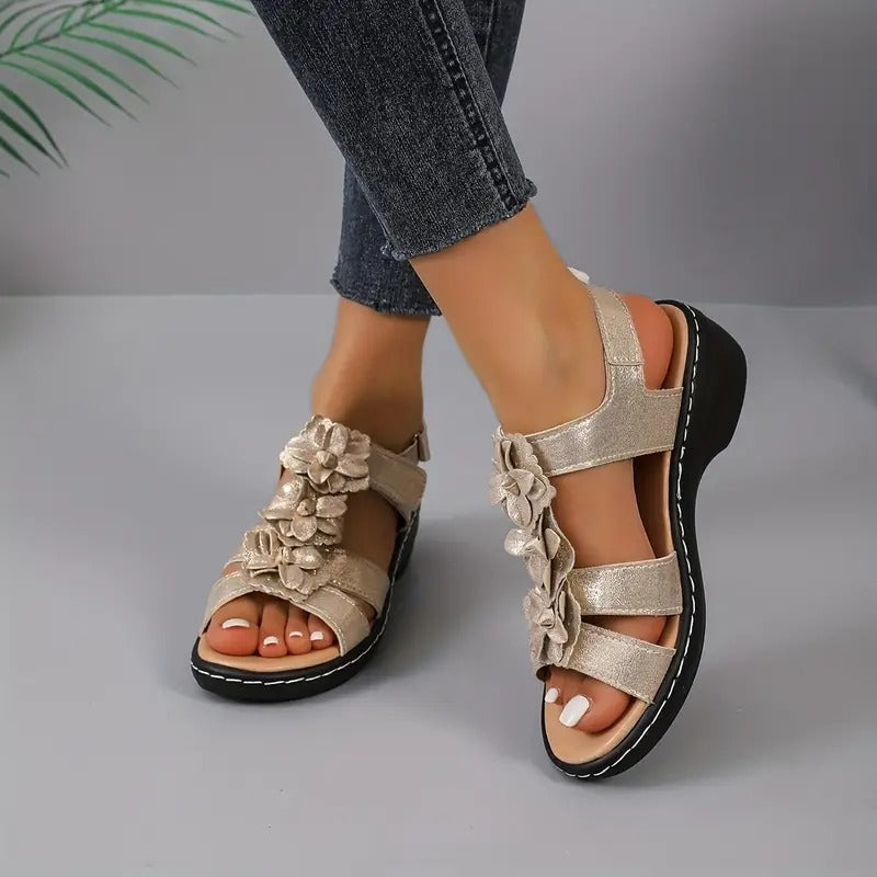 Fine Bloom – Women's Comfort Sandals - White - 42