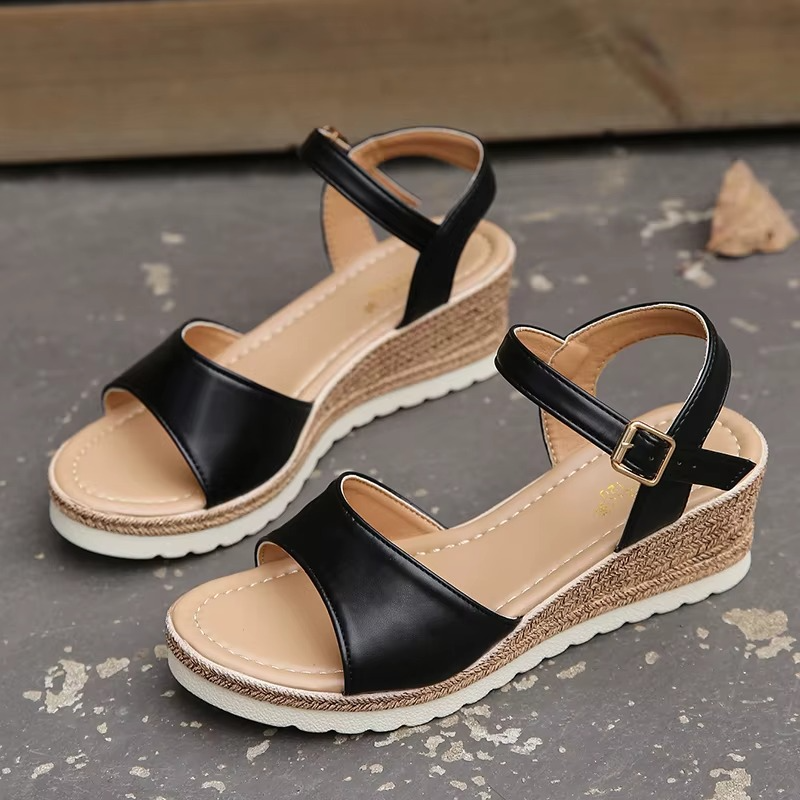 Jullie – Women's Comfort Sandals - Black - 36