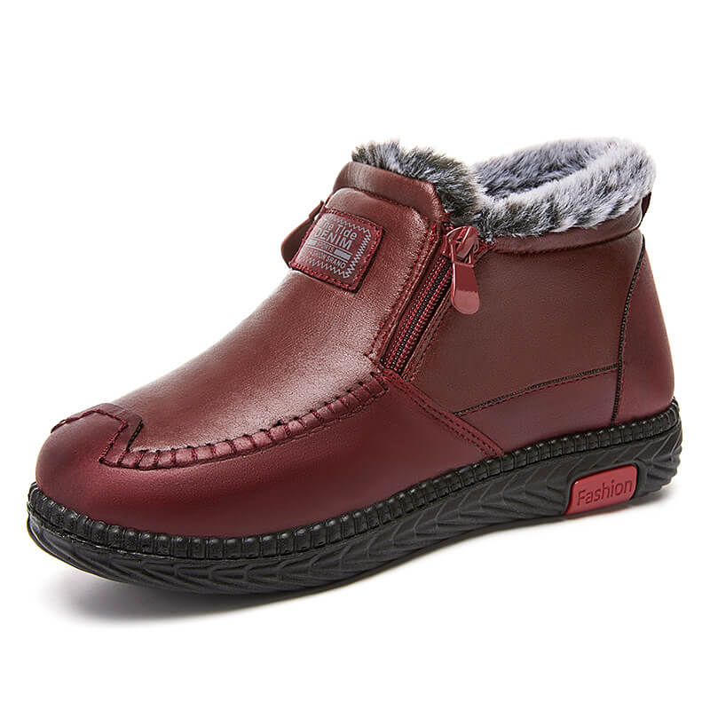 Fashion – Women's Comfort Boots - Red - 35