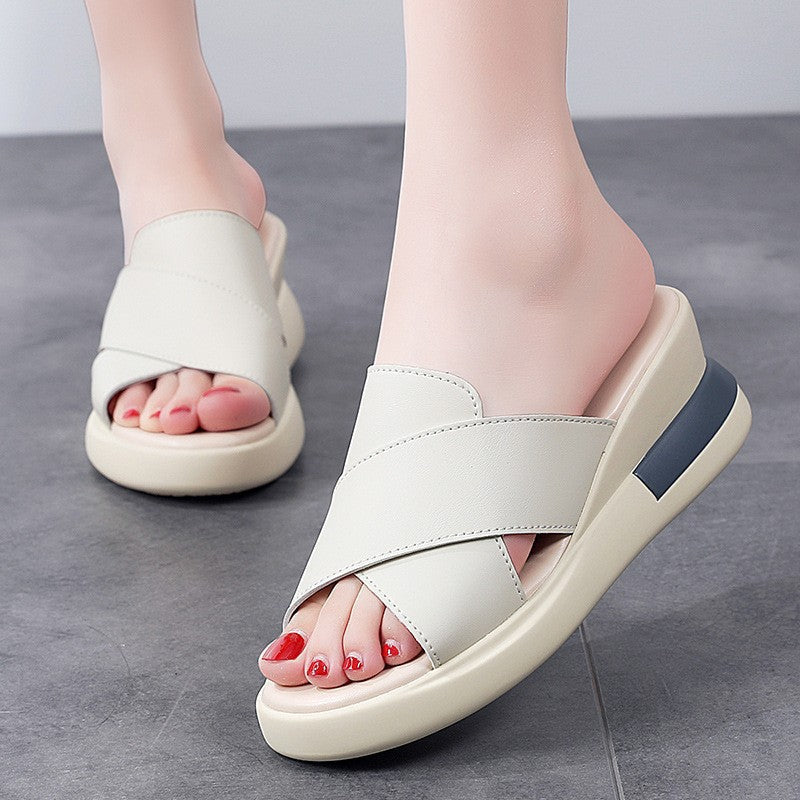 Maria – Women's Comfort Sandals - Beige - 42