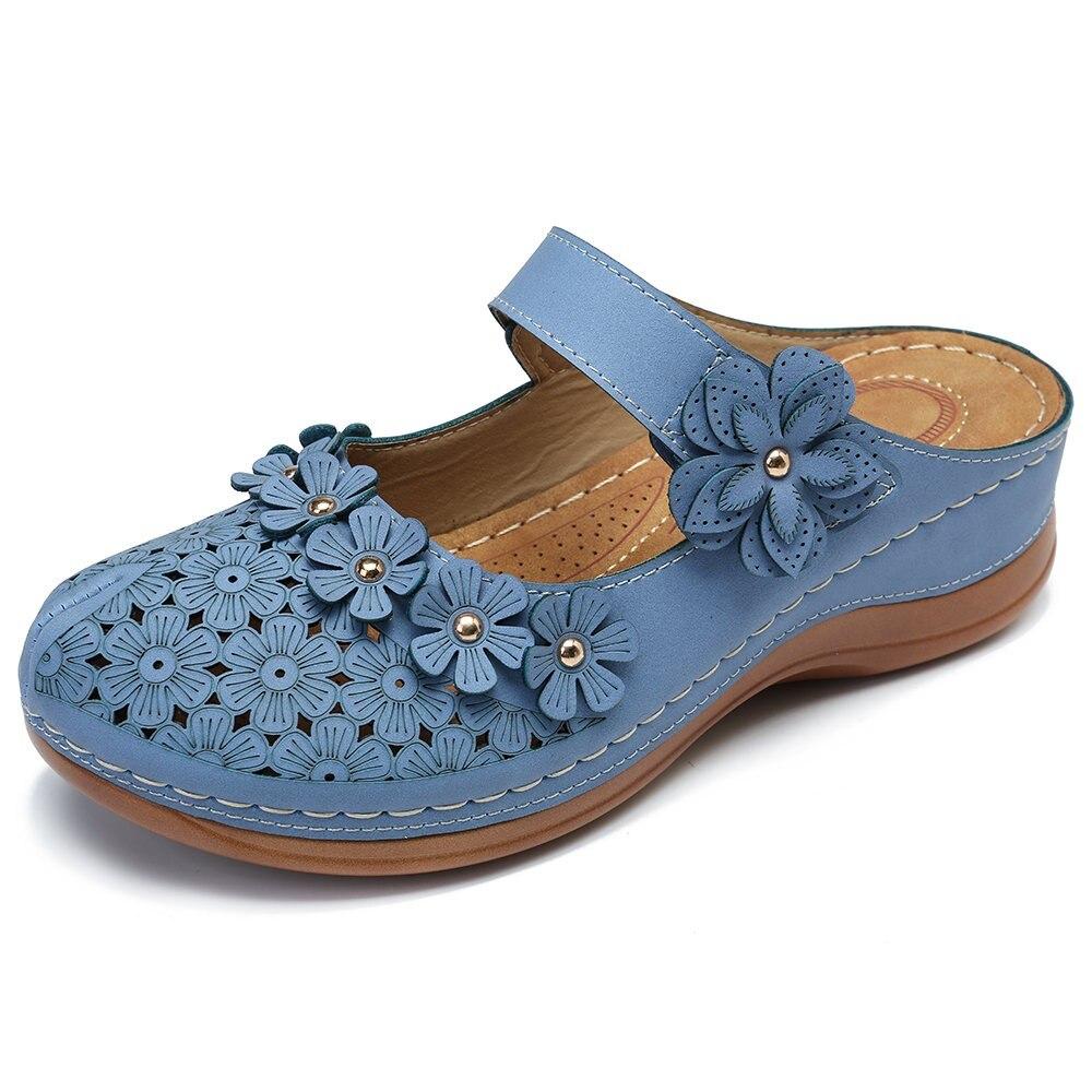 Flowers – Women's Comfort Sandals - Beige - 35