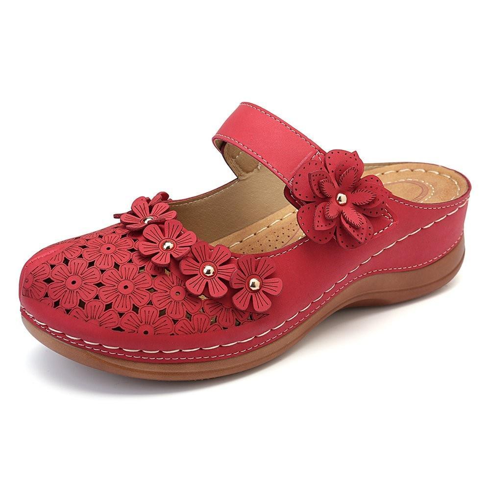 Flowers – Women's Comfort Sandals - Beige - 36